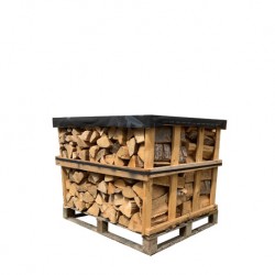 Palette 600kg, Bûches 40cm Premium, bois empilés, 100% naturel EXTRA SEC